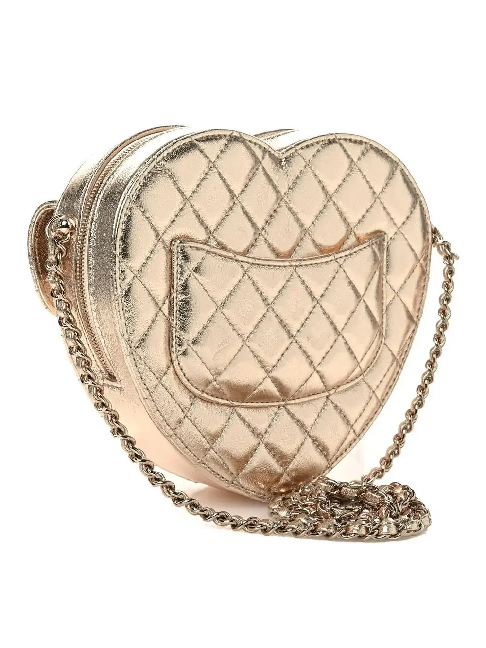 Chanel Metallic Lambskin Quilted Cc In #329604C67B